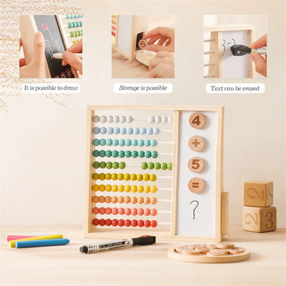 Think & Count | Creatief Leren Met Kralen - Educatief Houten Telspel