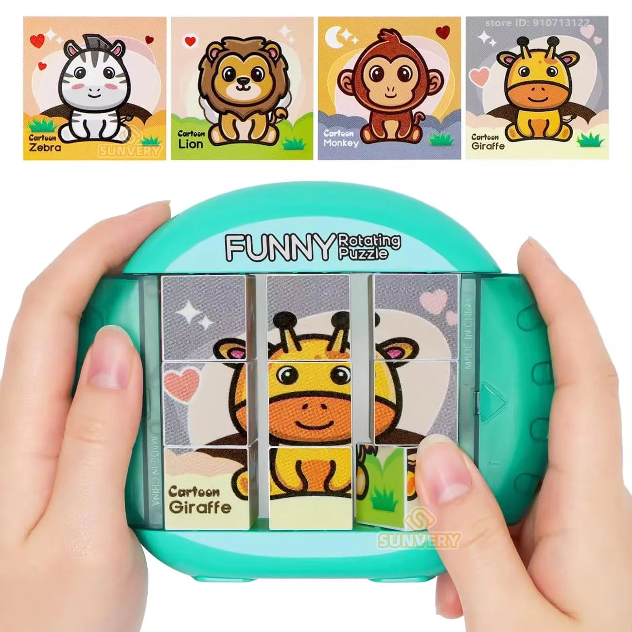 Twistzoo | Draaien Met Dierenvormen - Puzzelspel