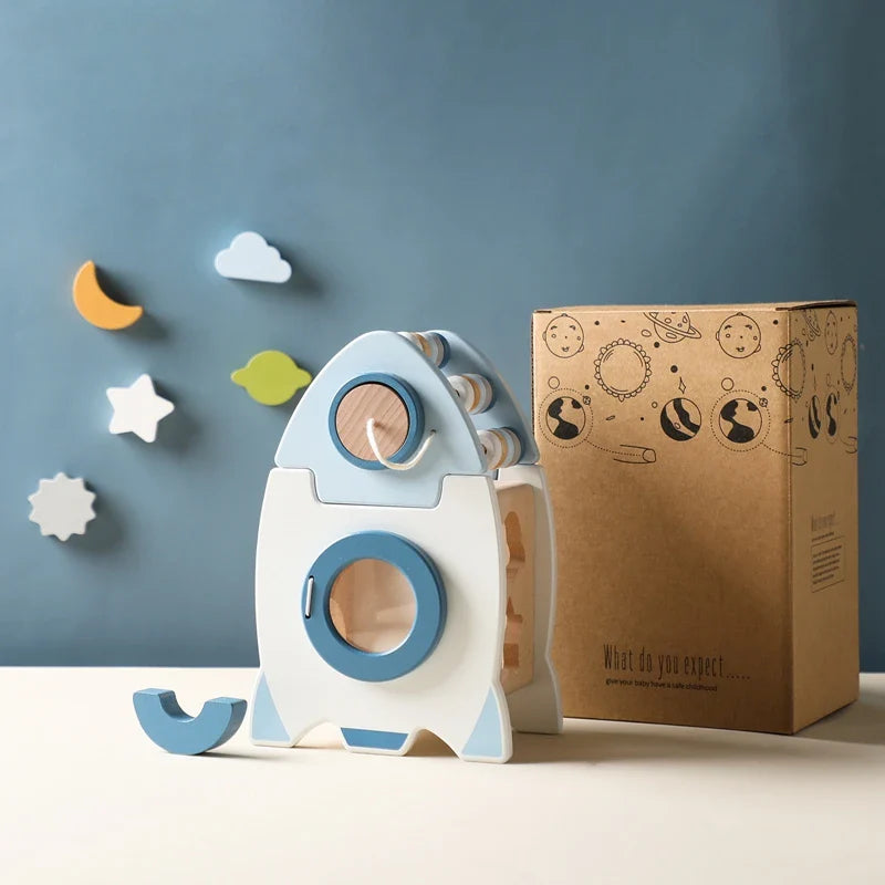 Rocketplay Blocks | Bouw Je Droomraket - Houten Raketset