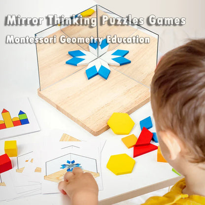 MirrorMagic | Spiegelen en ontdekken - Spiegelblok puzzelset