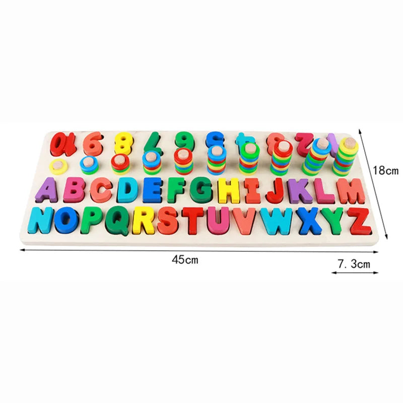 LogicWood | Reken & leesontwikkeling - Educatief houten bordspel