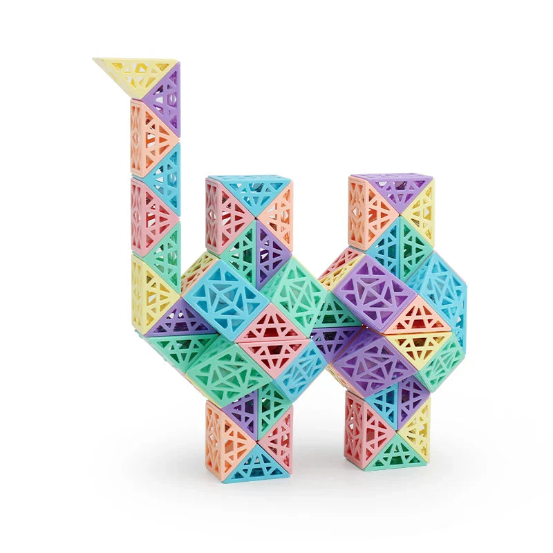 Shapesnake | Ontdek Patronen En Structuren - Vouwbare Blokpuzzel