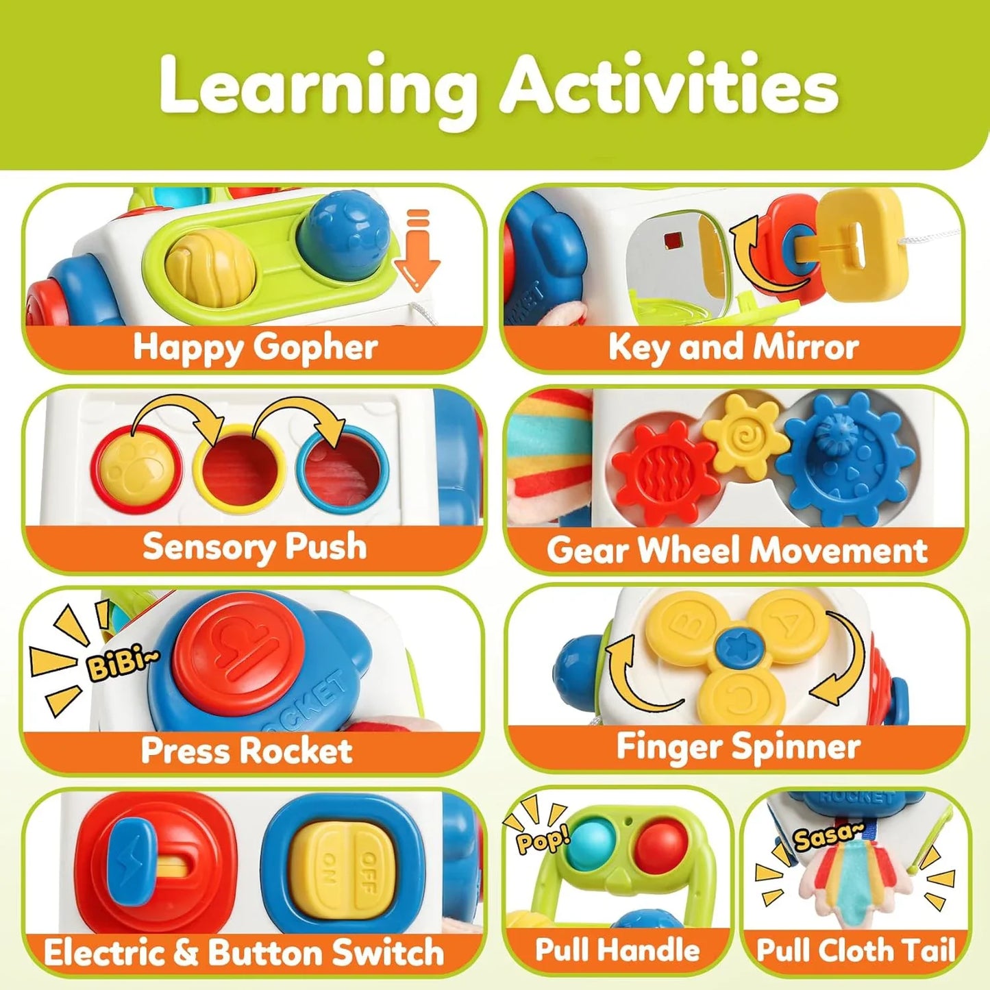 Handyplay | Spelend Leren En Ontdekken - Activiteitenkubus