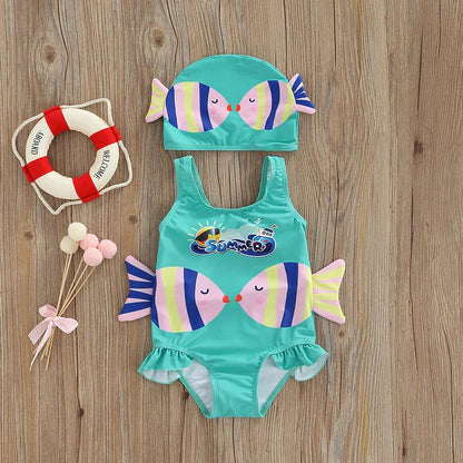 Littlelooks | Badpak Met Vismotief – Meisjes Badpak