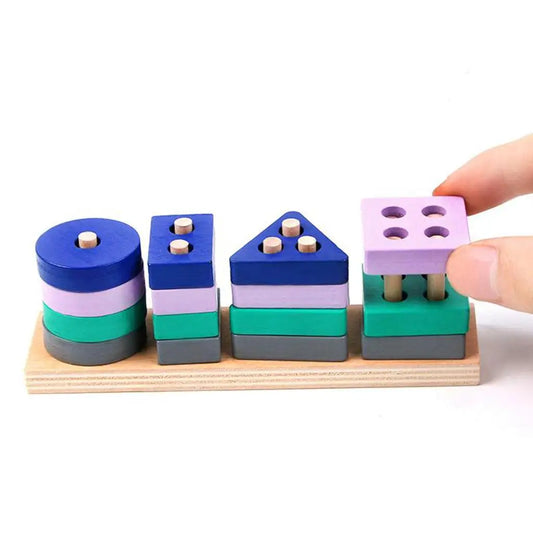 ShapePlay | Stapel en leer - Geometrische blokken