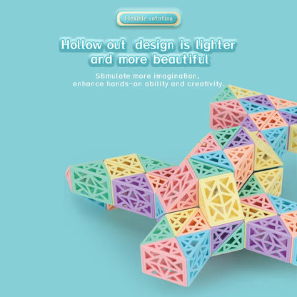 Shapesnake | Ontdek Patronen En Structuren - Vouwbare Blokpuzzel