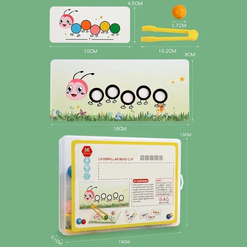 Snapbeads | Kleurrijk Spel Voor Behendigheid - Houten Knijpspel