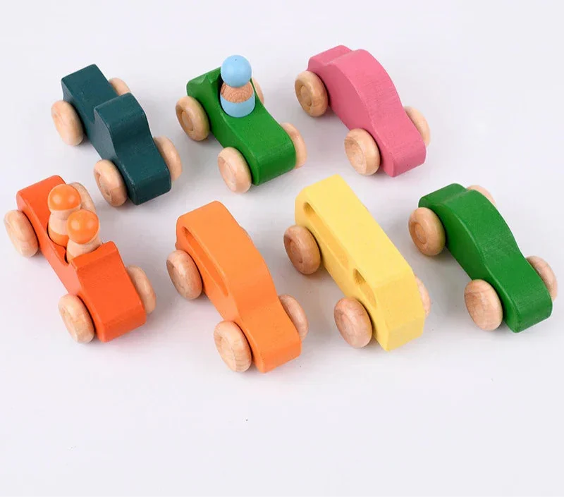 Littleriders | Ontdek En Leer - Houten Auto Set