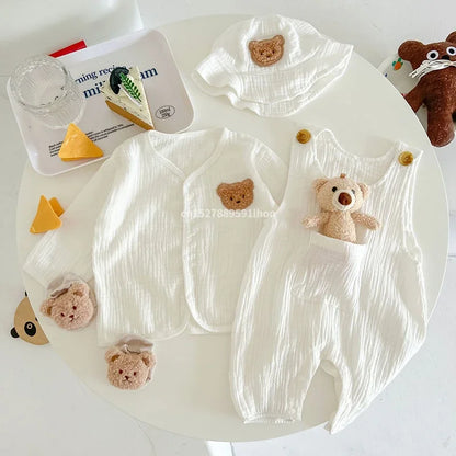 LittleLooks | Praktisch en luchtig - Babytuinbroek met hoed