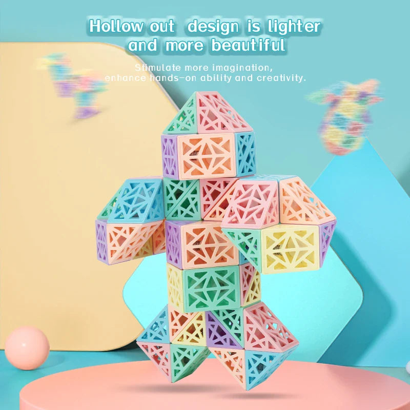 Shapesnake | Ontdek Patronen En Structuren - Vouwbare Blokpuzzel