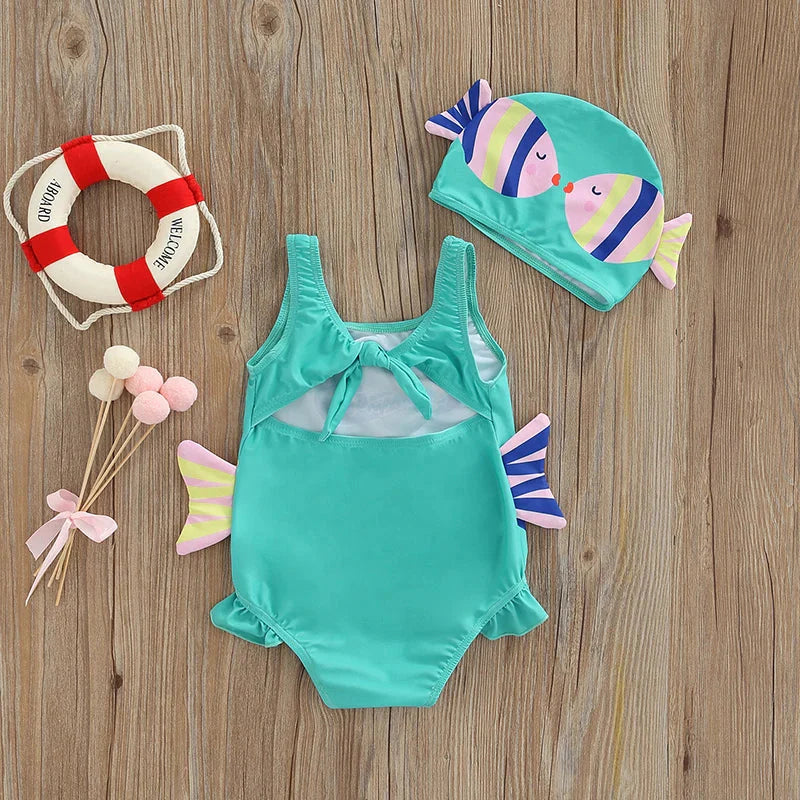 Littlelooks | Badpak Met Vismotief – Meisjes Badpak