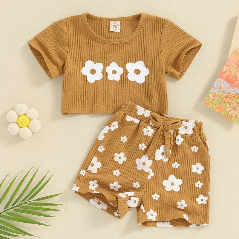 Littlelooks | Zomers En Fleurig - Baby Outfit Setje