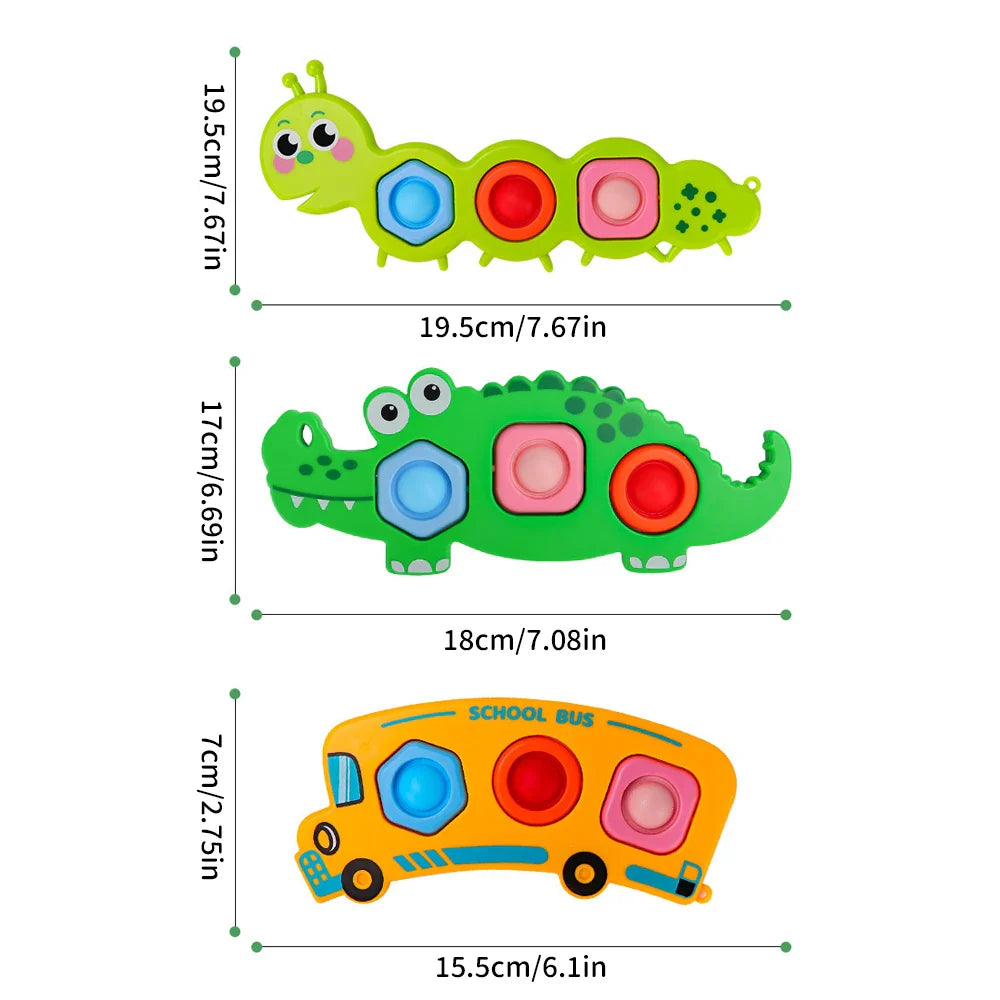 WigglePop | Knijp en klik plezier - Fidget Speelgoed