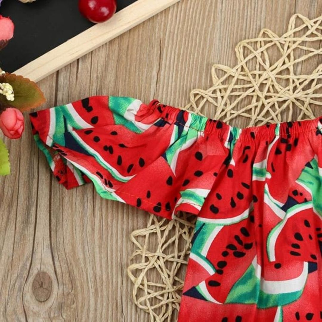 Littlelooks | Tropische Stijl En Draagcomfort - Meisjes Zomersetje