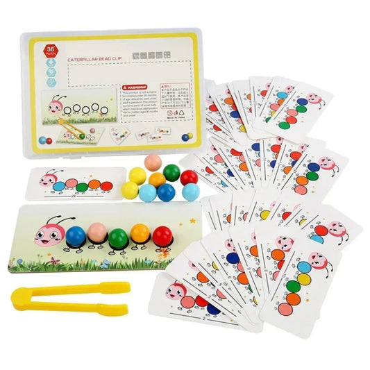 Snapbeads | Kleurrijk Spel Voor Behendigheid - Houten Knijpspel