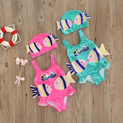 Littlelooks | Badpak Met Vismotief – Meisjes Badpak