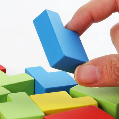 Puzzleplay | Slimme Combinaties Maken - 3D Houten Tetris