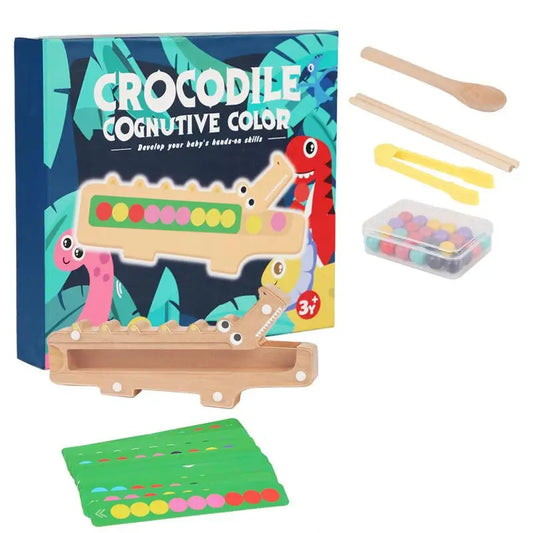 Colorcroc | Sorteerplezier Met Houten Kaarten - Sorteerspel