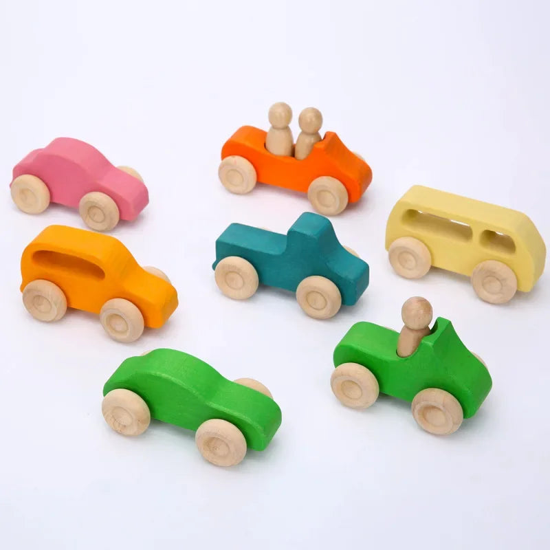 Littleriders | Ontdek En Leer - Houten Auto Set