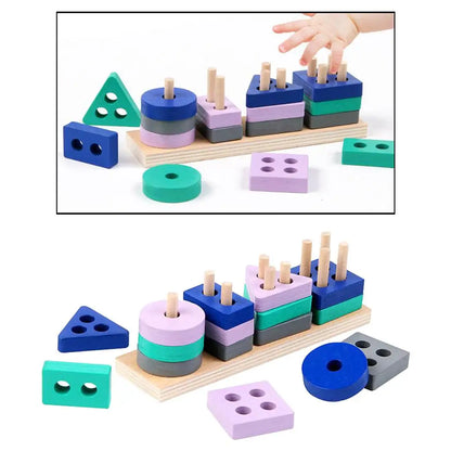 ShapePlay | Stapel en leer - Geometrische blokken