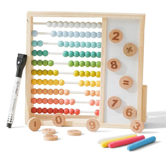 Think & Count | Creatief Leren Met Kralen - Educatief Houten Telspel