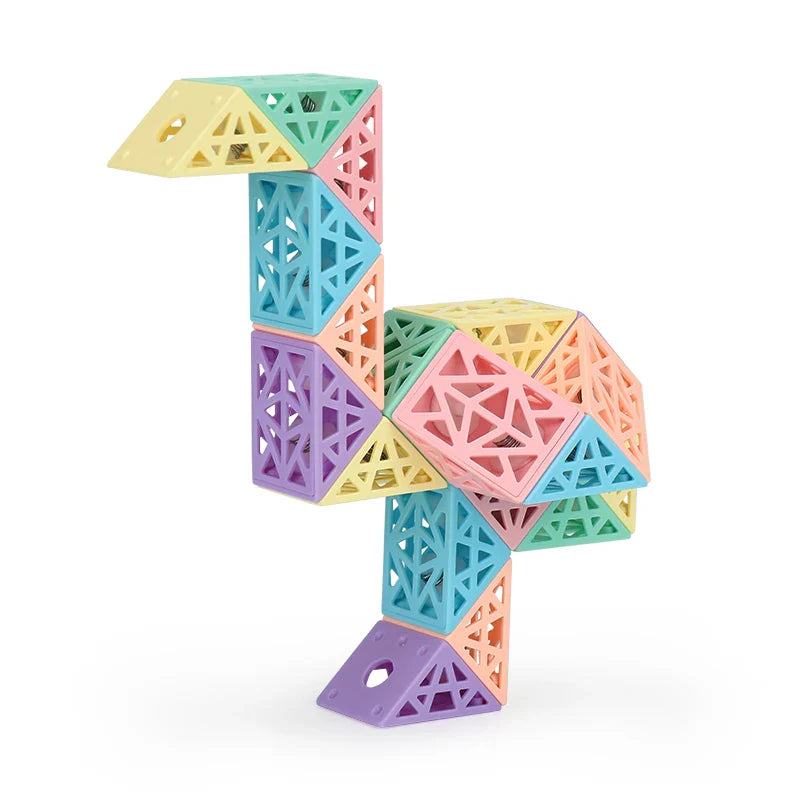 Shapesnake | Ontdek Patronen En Structuren - Vouwbare Blokpuzzel