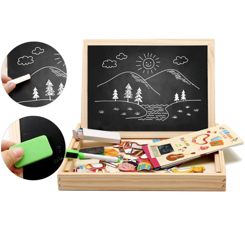 Magnoboard | Speel Met Vormen En Krijt - Educatief Speelbord