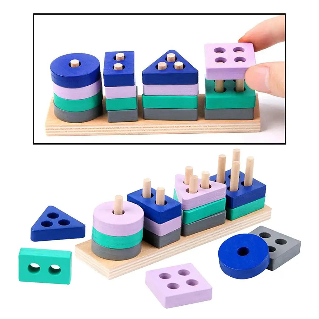 ShapePlay | Stapel en leer - Geometrische blokken