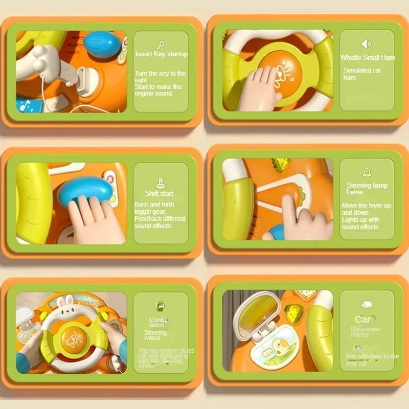 Soundwheel | Interactief Stuur Met Muziek - Baby Stuurwiel