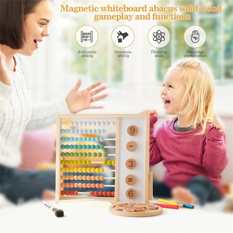 Mathbeads | Spelenderwijs Optellen En Aftrekken - Houten Telraam