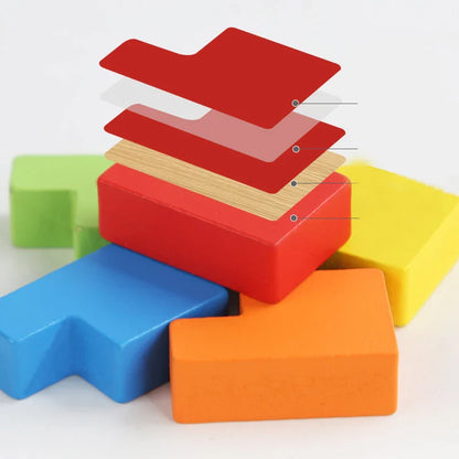 Puzzleplay | Slimme Combinaties Maken - 3D Houten Tetris