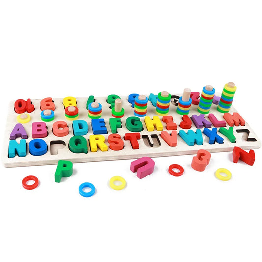 LogicWood | Reken & leesontwikkeling - Educatief houten bordspel