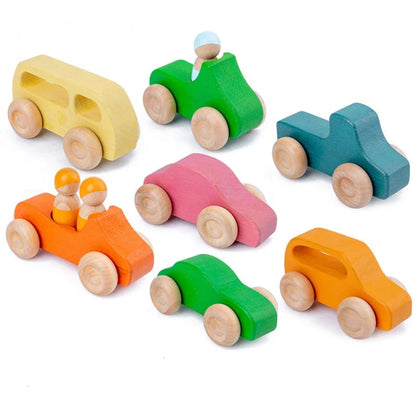 Littleriders | Ontdek En Leer - Houten Auto Set