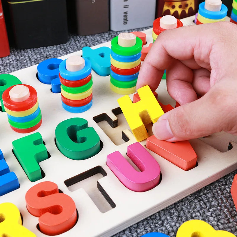 LogicWood | Reken & leesontwikkeling - Educatief houten bordspel