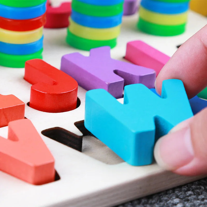 LogicWood | Reken & leesontwikkeling - Educatief houten bordspel