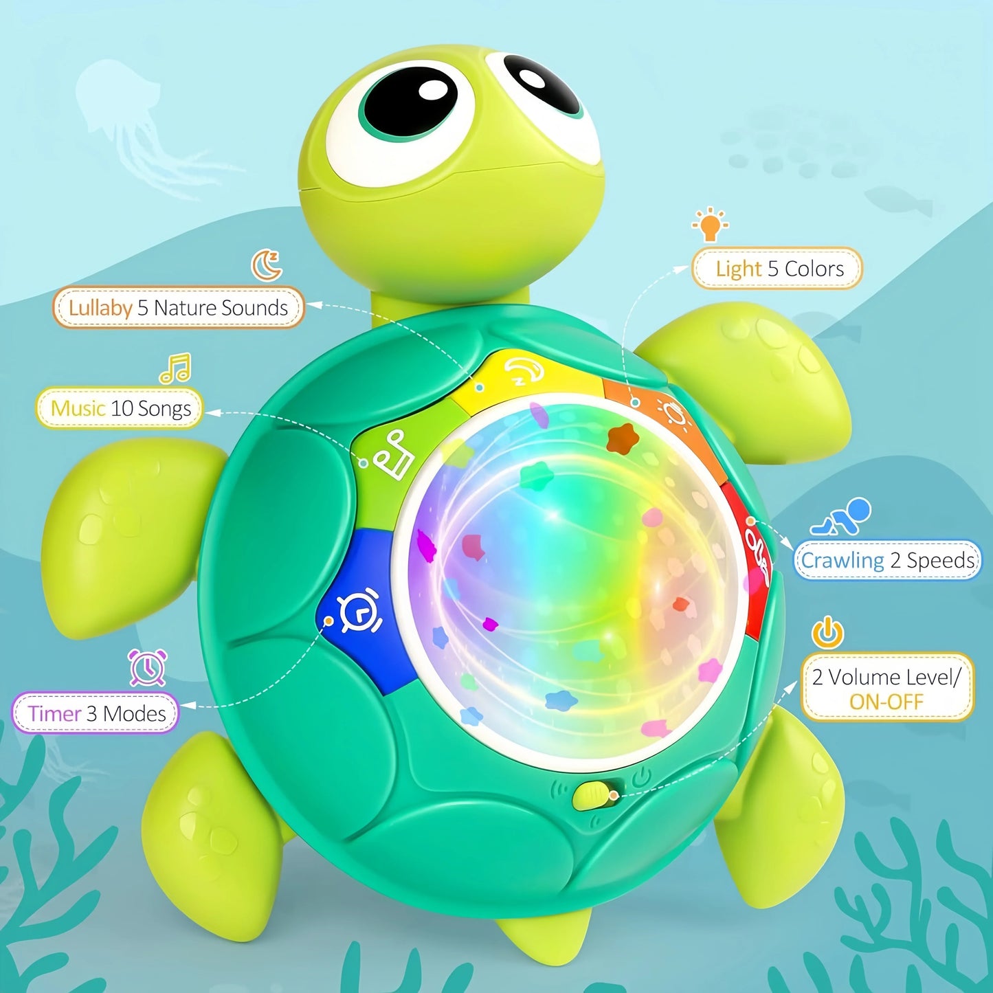 Magicturtle | Lichtjes En Geluidjes - Sterprojector