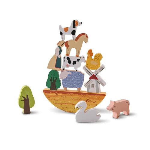 Balanzoo | Stapel En Balanceer Dieren - Educatief Houten Balansspel