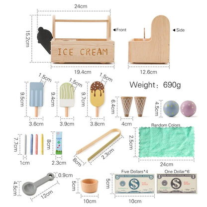 Frozen Delights | Rollen En Tellen Met Plezier - Educatieve Ijsjes Set
