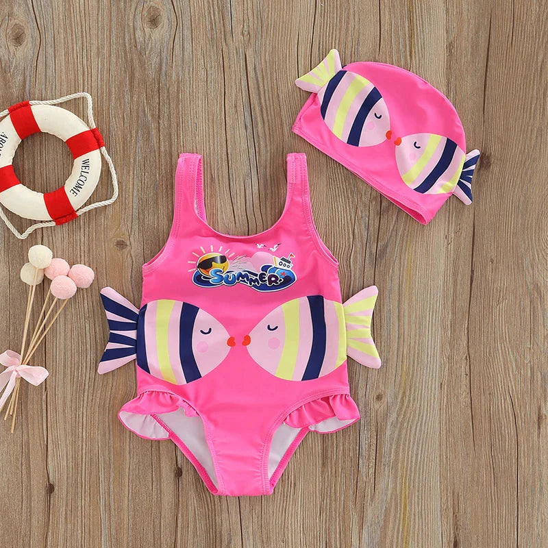 Littlelooks | Badpak Met Vismotief – Meisjes Badpak