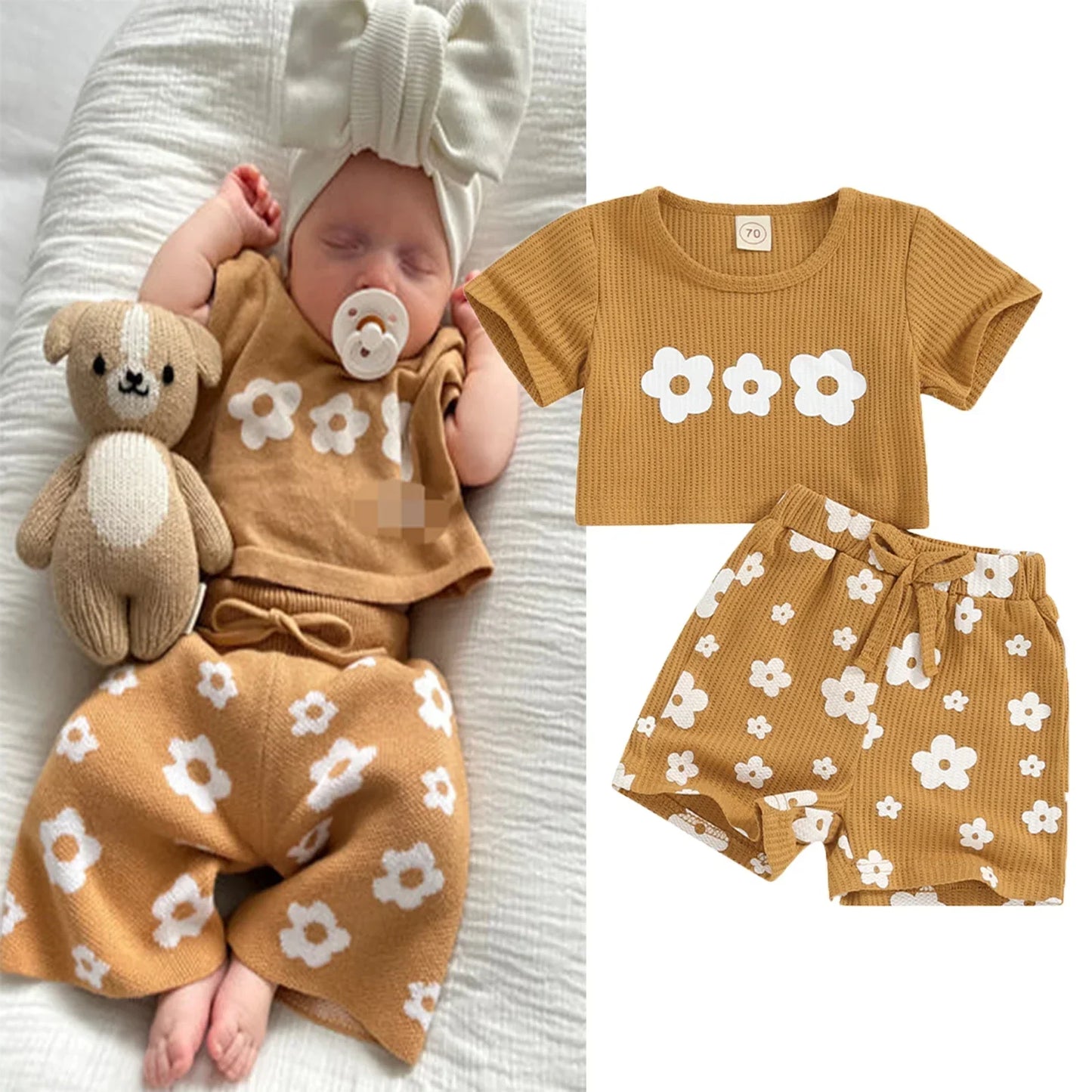 Littlelooks | Zomers En Fleurig - Baby Outfit Setje