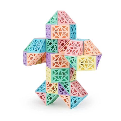 Shapesnake | Ontdek Patronen En Structuren - Vouwbare Blokpuzzel