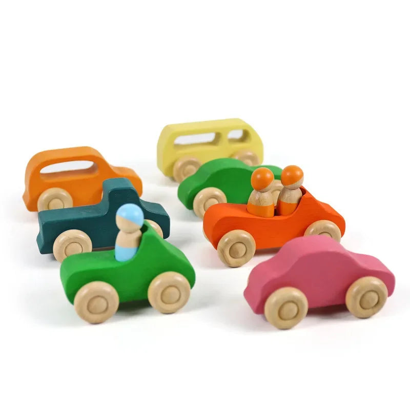 Littleriders | Ontdek En Leer - Houten Auto Set