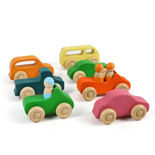 Littleriders | Ontdek En Leer - Houten Auto Set