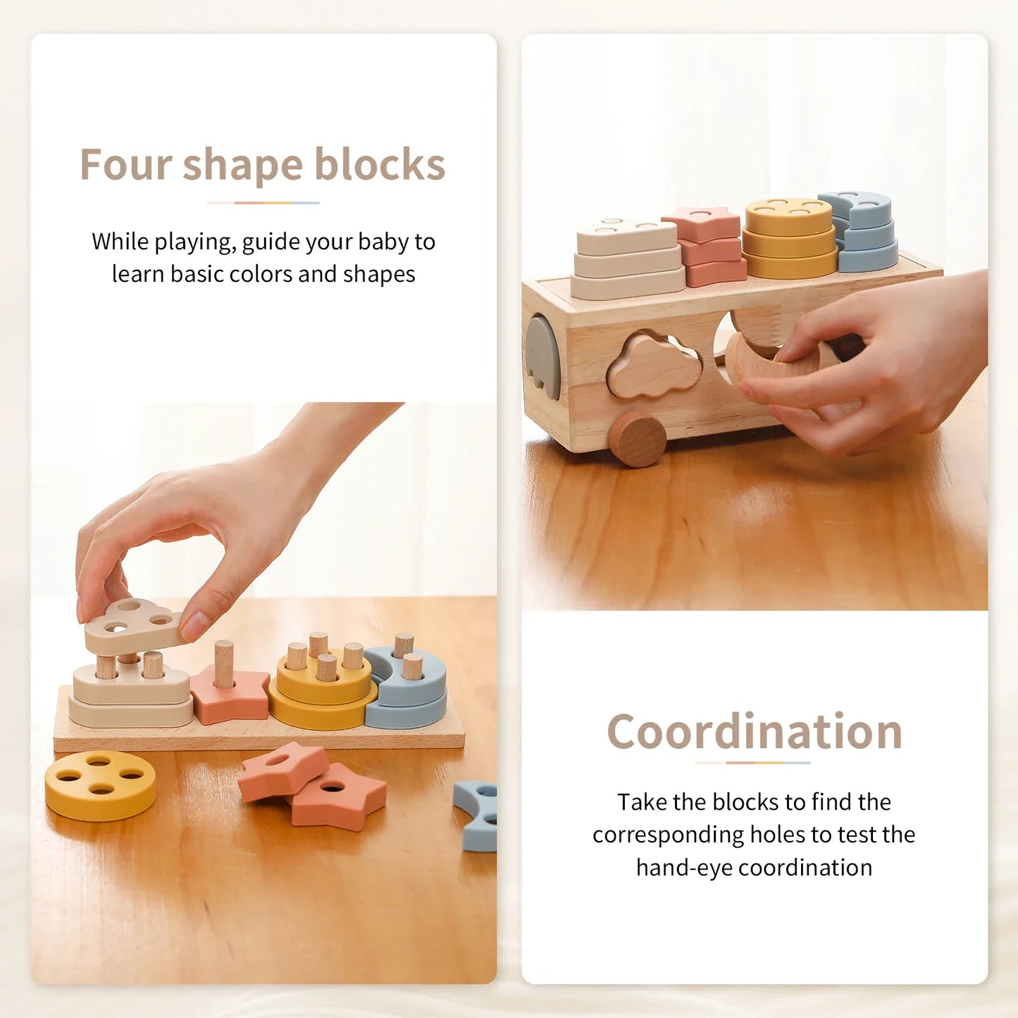 Sortiwood | Educatief Sorteren En Spelen - Houten Sorteerspel