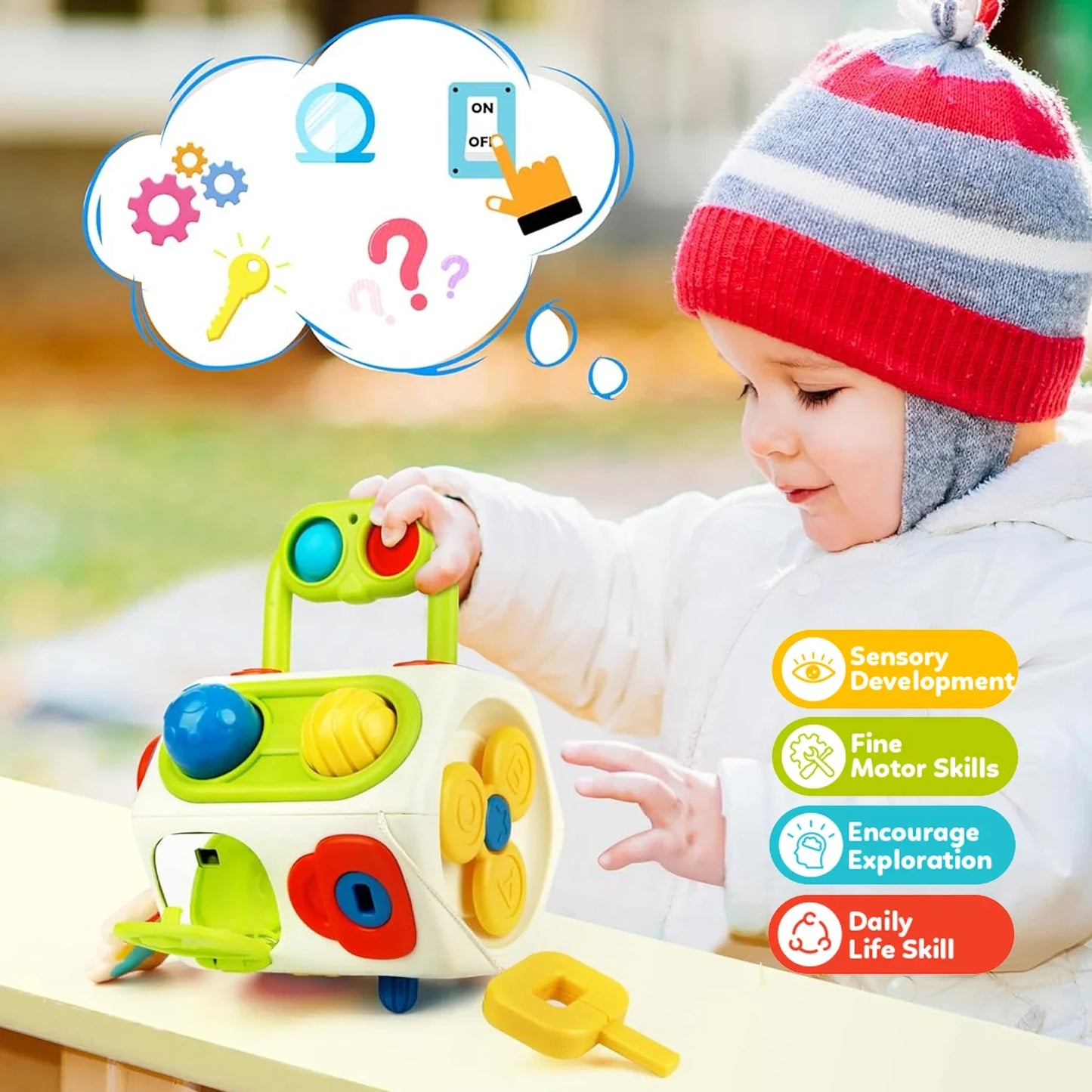 Handyplay | Spelend Leren En Ontdekken - Activiteitenkubus