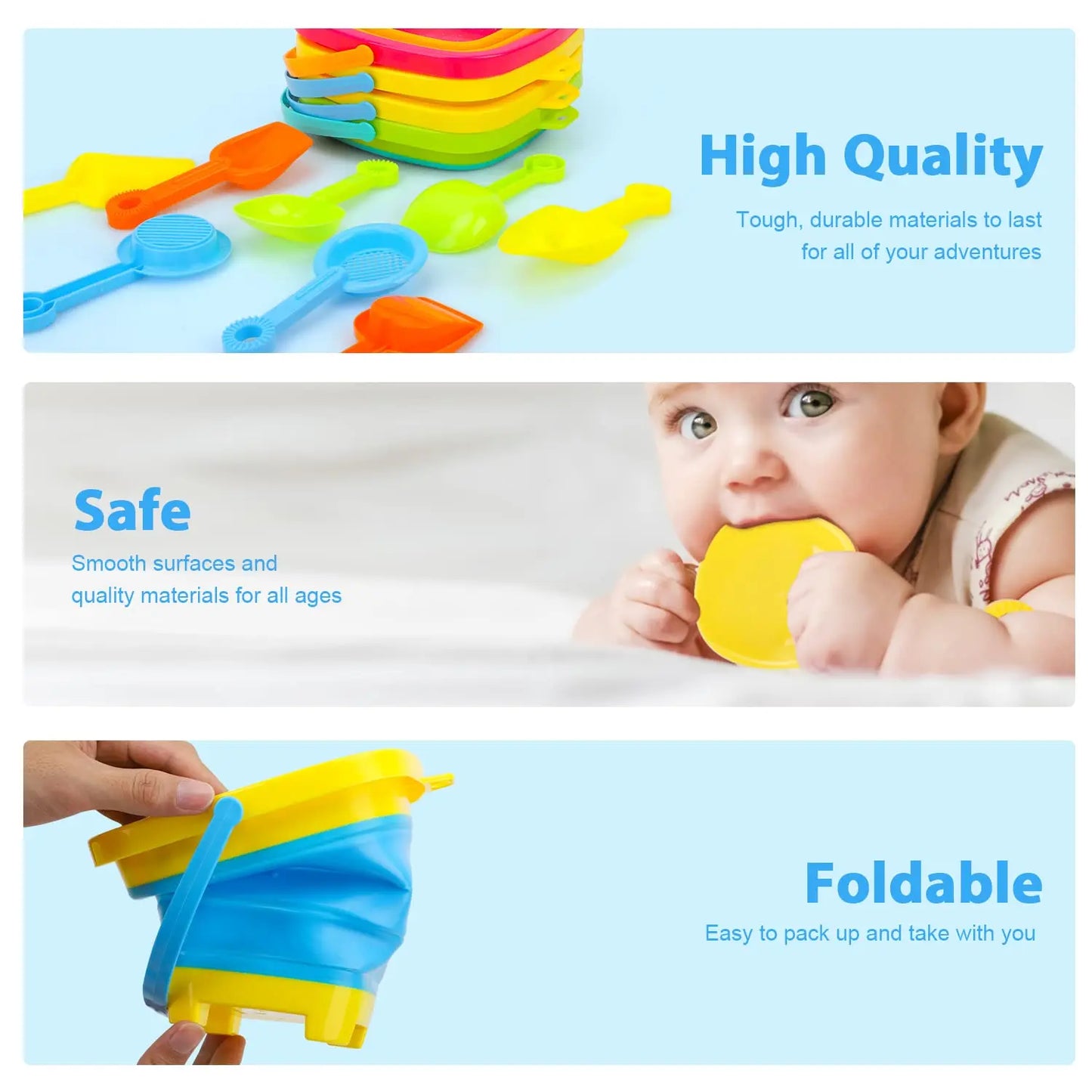 Wavebucket | Compact Meenemen En Bouwen - Opvouwbare Emmer