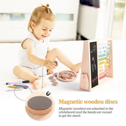 Think & Count | Creatief Leren Met Kralen - Educatief Houten Telspel