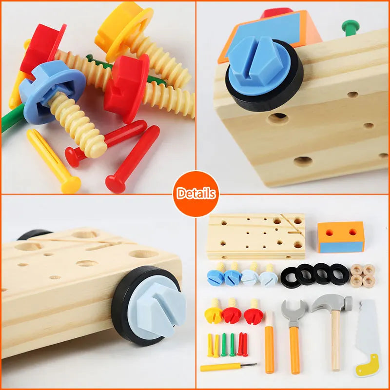 Fixcar | Schroeven En Ontdekken - Montessori Schroefbord