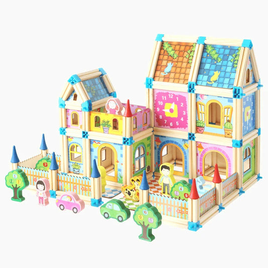 Constructoplay | Fantasierijk Bouwen En Spelen - Houten Magnetische Blokken