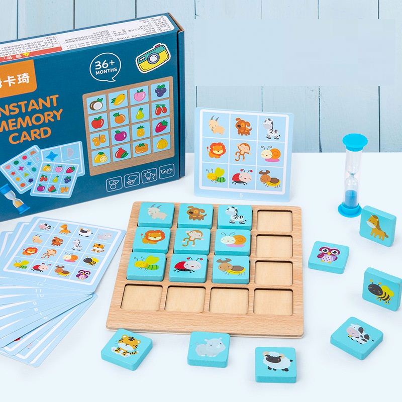 Memorymaze | Train Je Geheugen Spelenderwijs - Educatief Houten Puzzelbord
